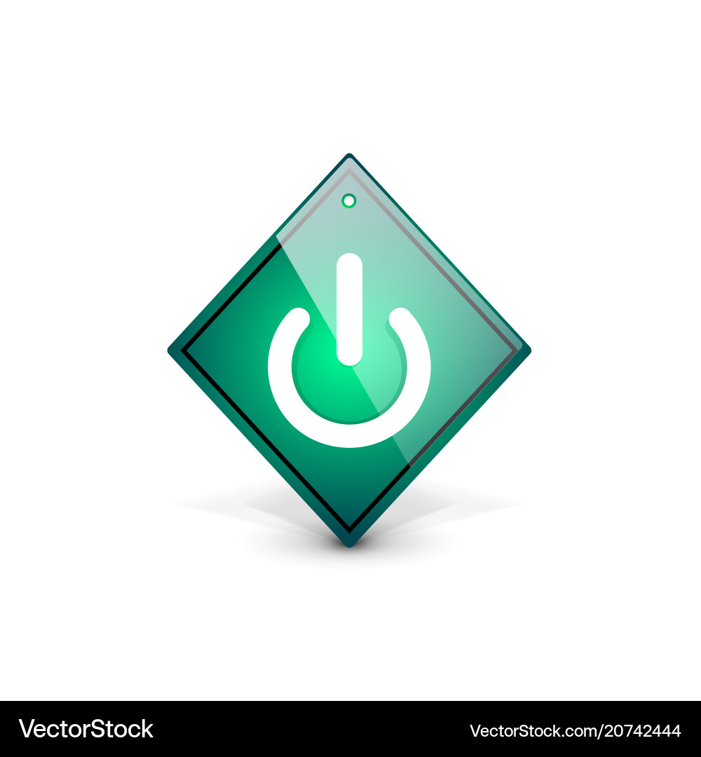 Start power button ui icon design on off symbol Start power button ui icon design on off symbol Vector Image