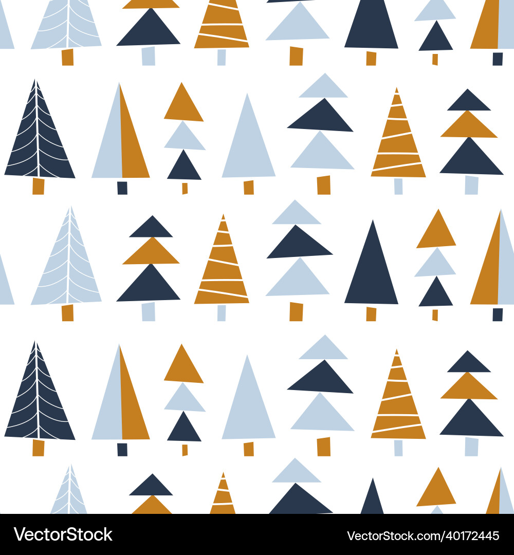 Abstract Christmas Tree Pattern vector image