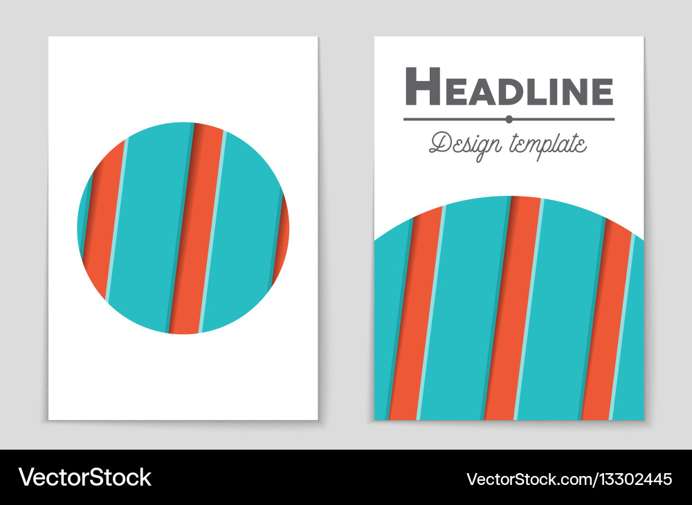 Abstract layout background set for art vector image
