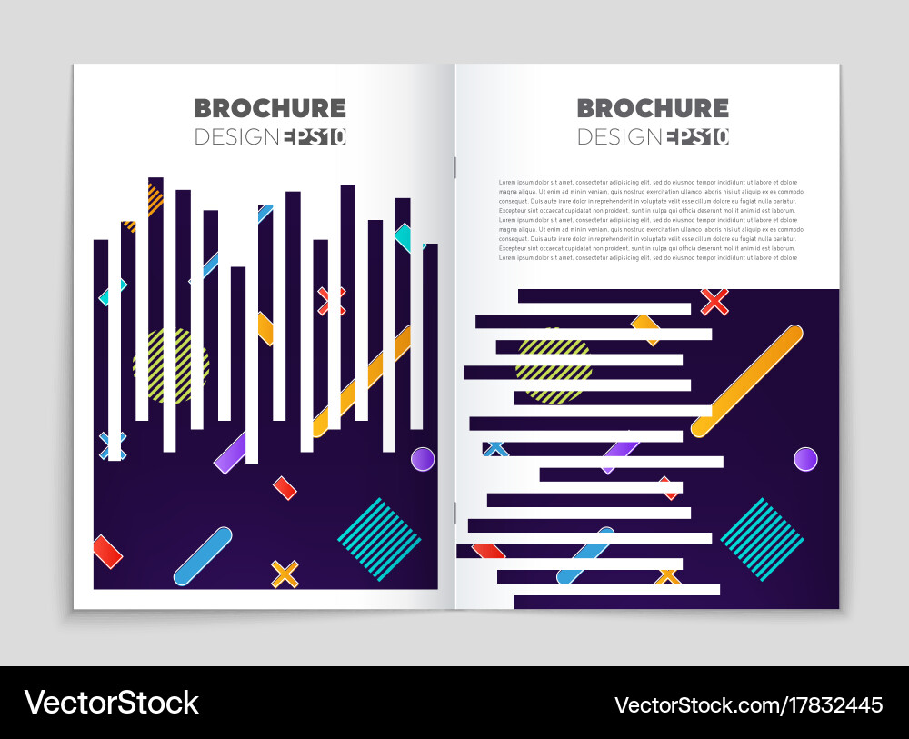 Abstract layout background set for art vector image