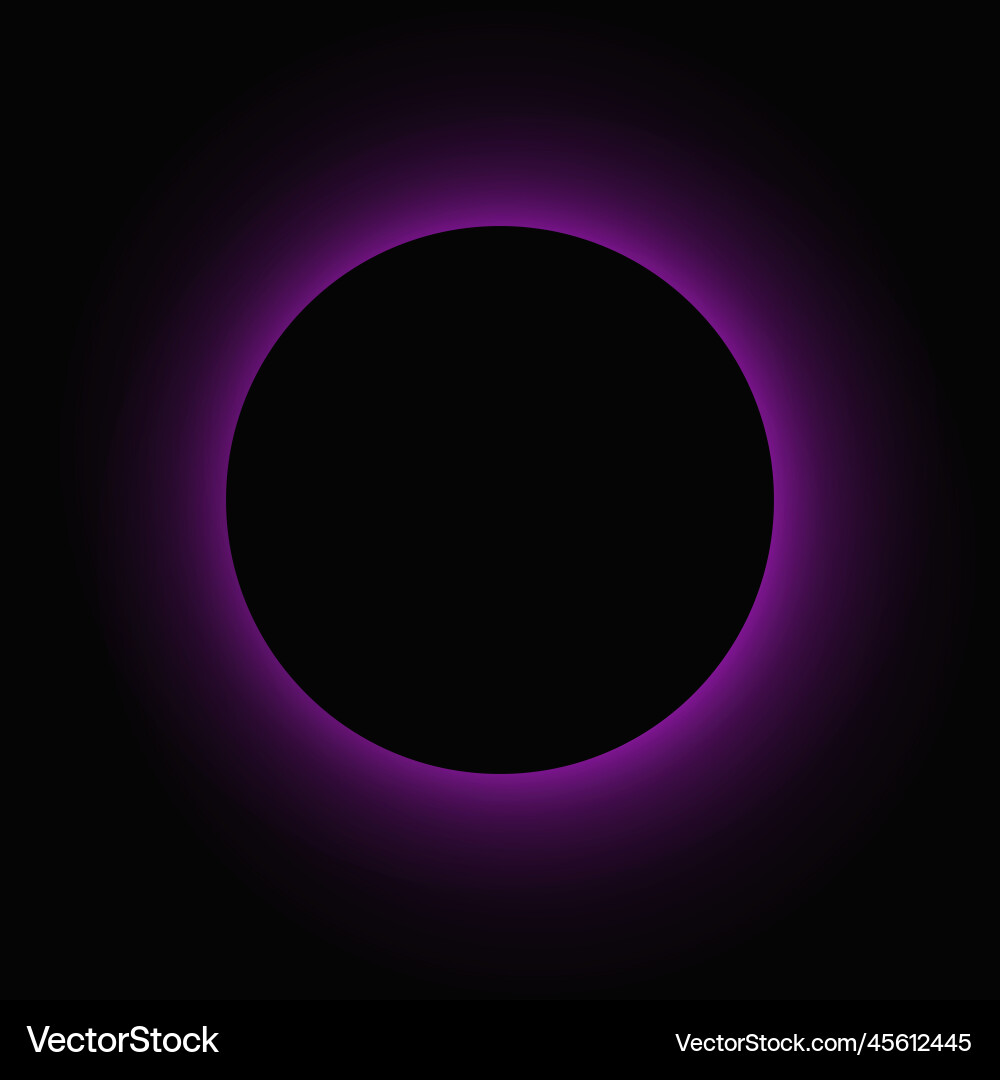 Circle illuminate light frame with color gradient Vector Image