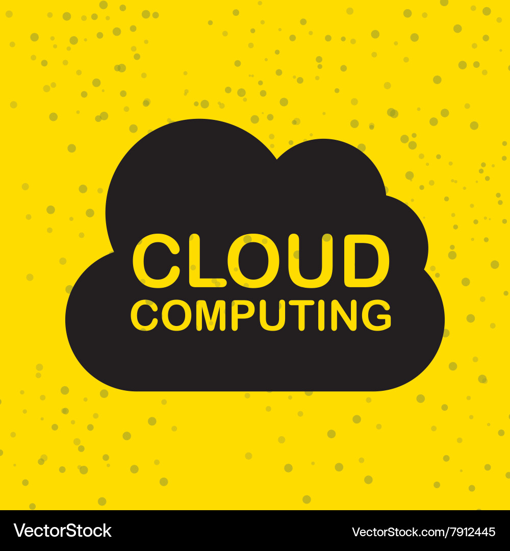 Cloud computing design Vector Image