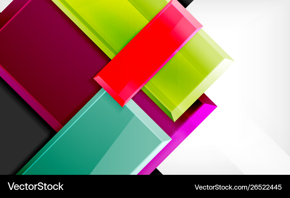 Colorful square and rectangle blocks background Colorful square and rectangle blocks background Vector Image