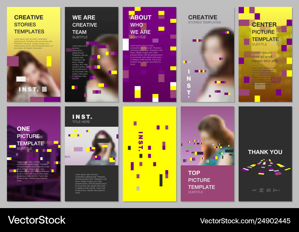 Creative social networks stories design vertical Creative social networks stories design vertical vector image