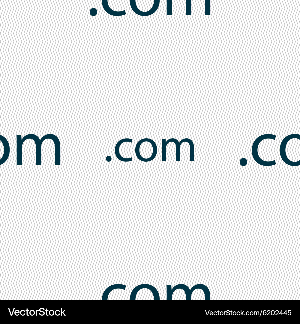 Domain com sign icon top-level internet vector image