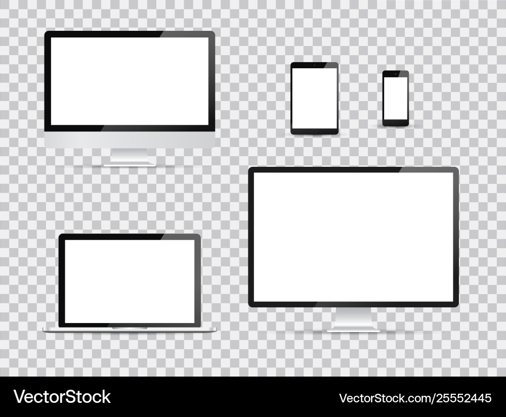 Electronic devices web design template Electronic devices web design template vector image