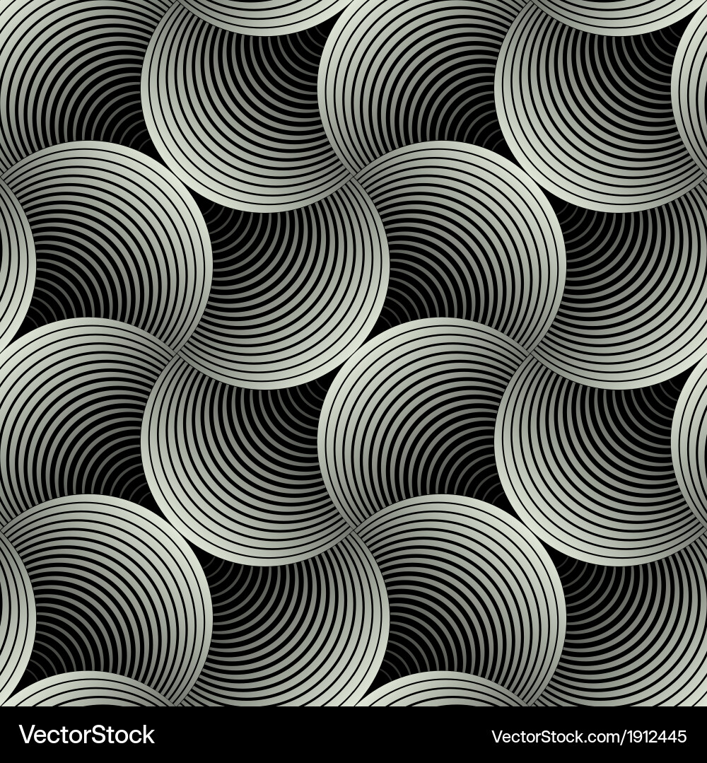 Geometric Petals Grid Pattern Vector Image