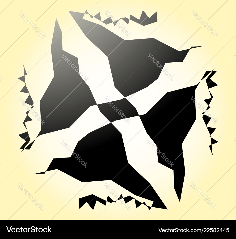 Geometric radial element abstract concentric Vector Image