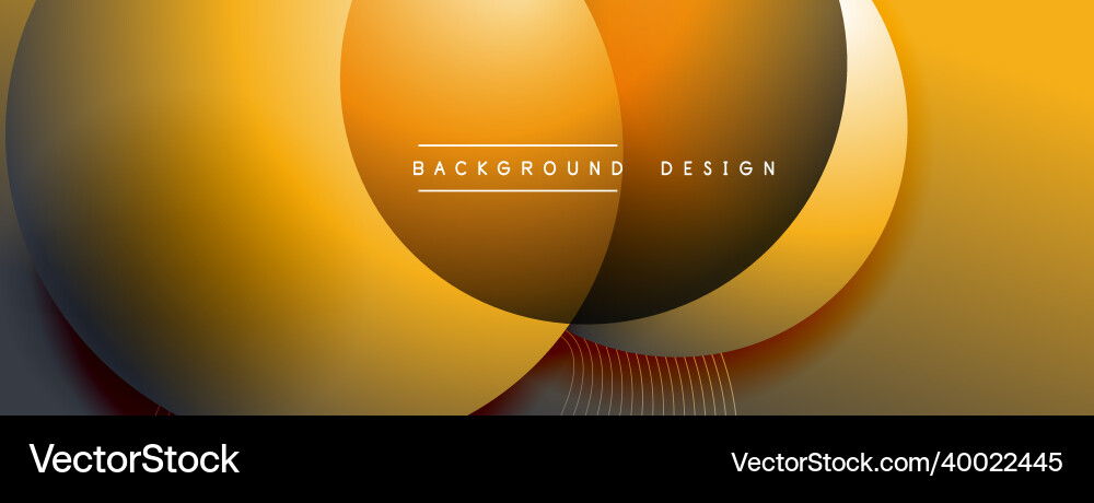 Gradient circles with shadows techno Gradient circles with shadows techno vector image