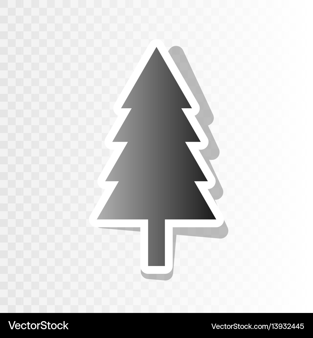 Neues Jahr Baumzeichen schwarzes Symbol Neues Jahr Baumzeichen schwarzes Symbol vektorbild