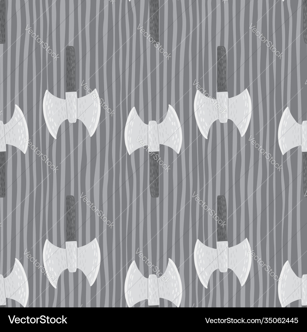 Simple seamless pattern with white viking ax Simple seamless pattern with white viking ax vector image