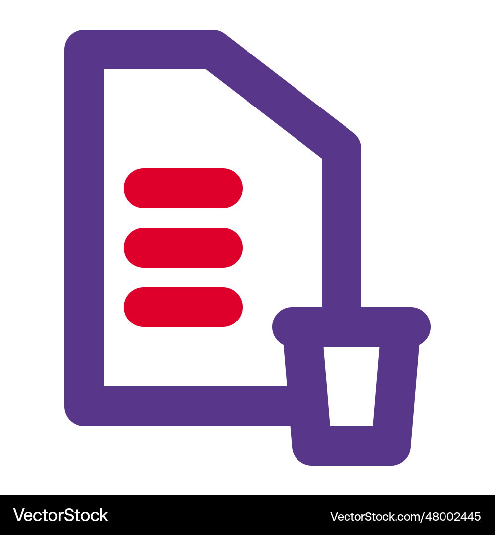 Storage extended by deleting extra files vector image
