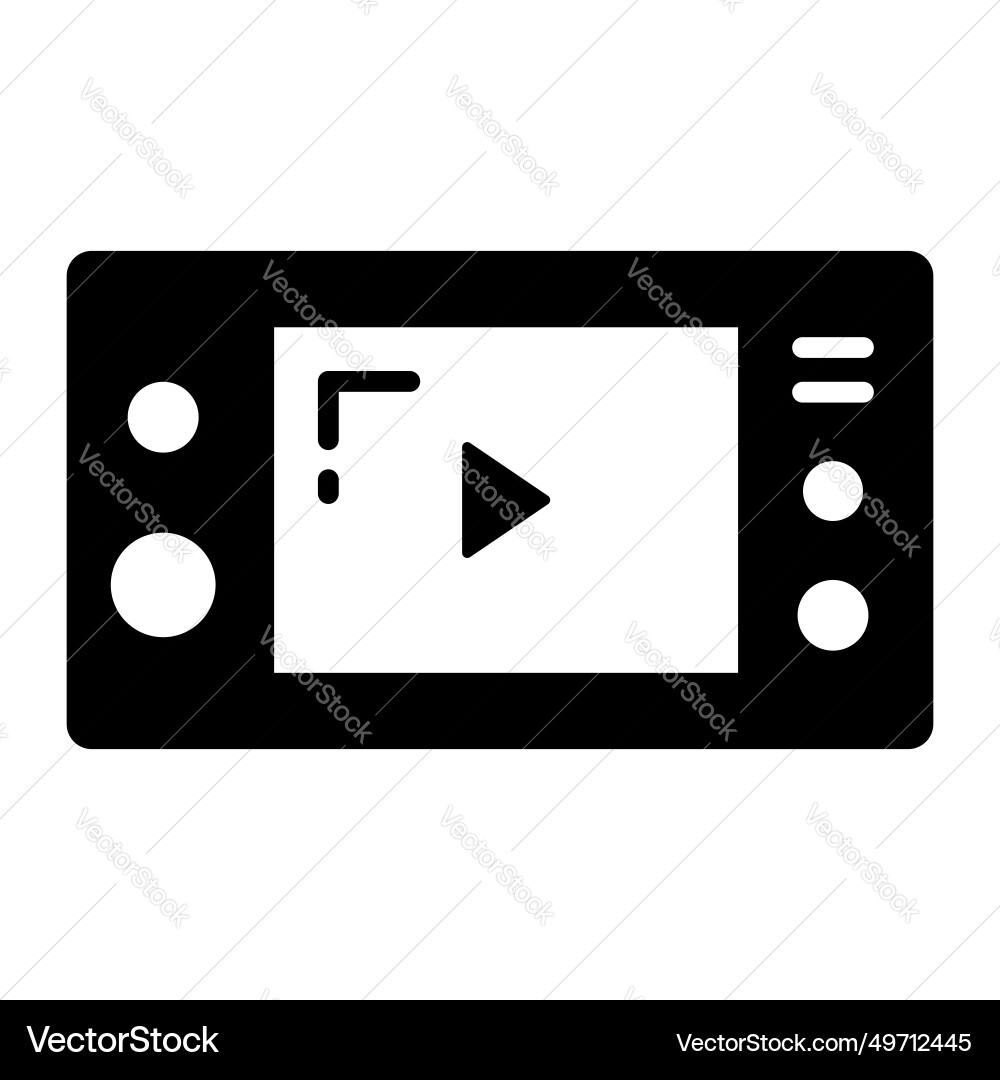 Video game console design in modern style Vector Image