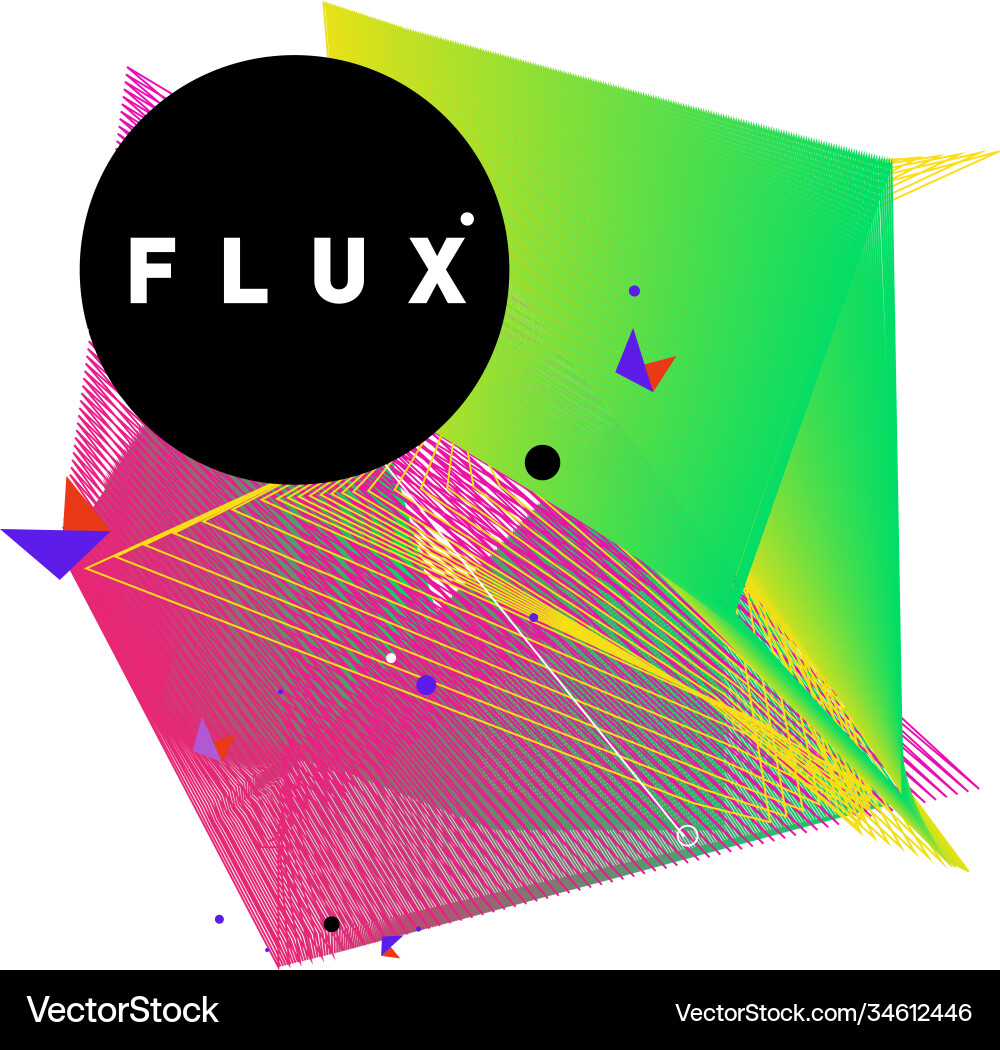 3d colorful wave background dynamic flux effect 3d colorful wave background dynamic flux effect Vector Image