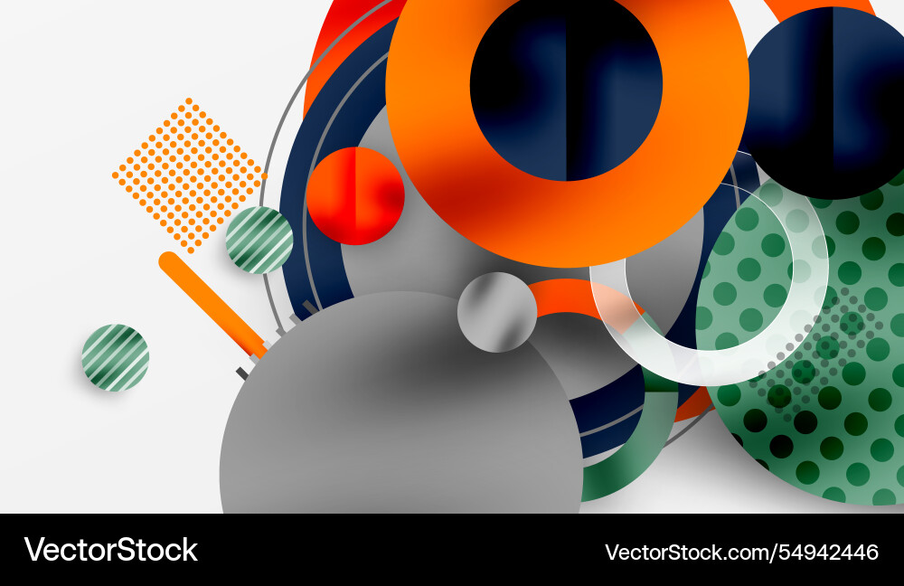 Abstract circle design with overlapping Abstract circle design with overlapping Vector Image