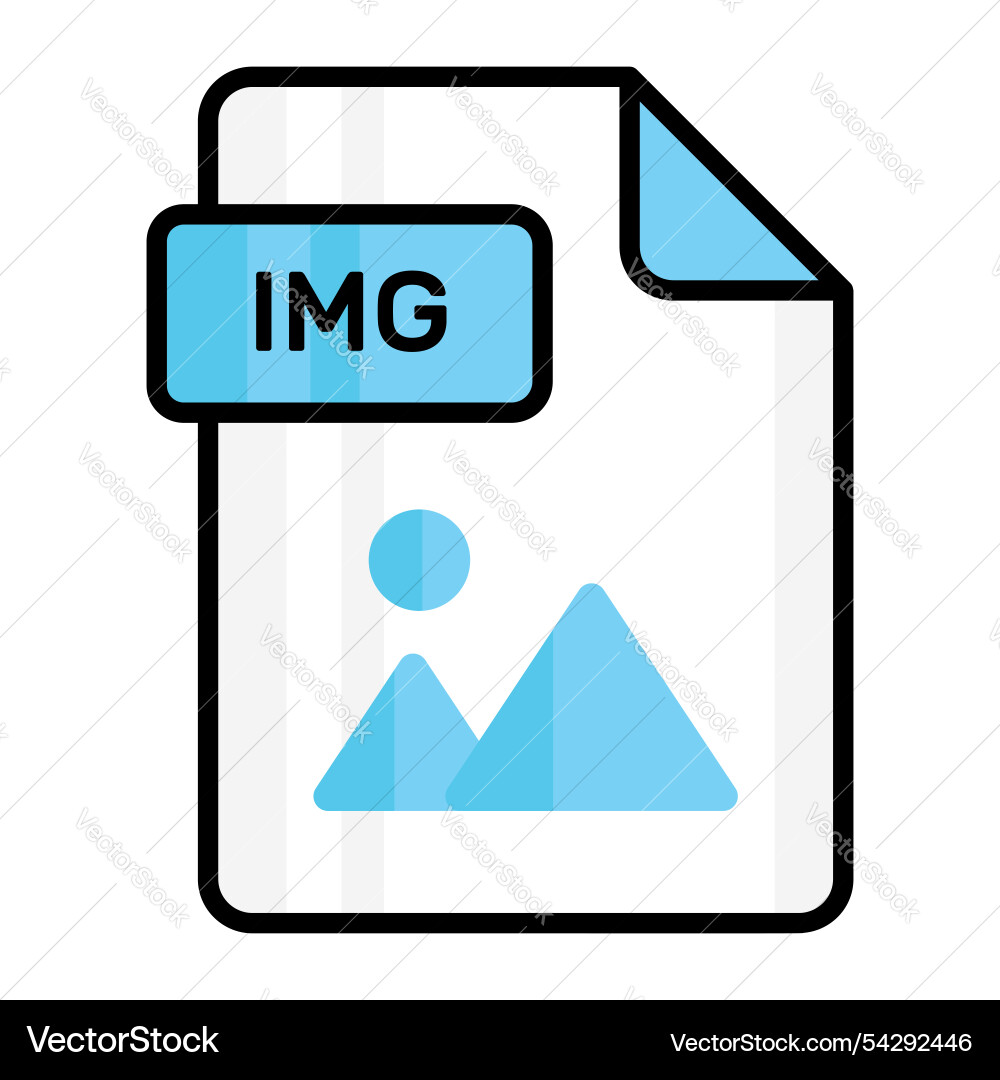 An amazing icon of img file editable design vector image