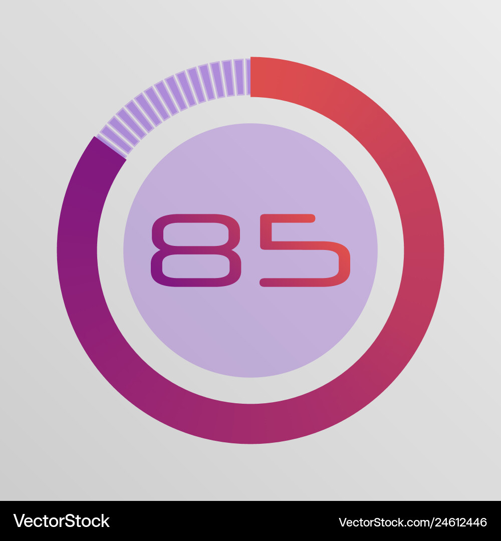 Circular interval timer Circular interval timer vector image