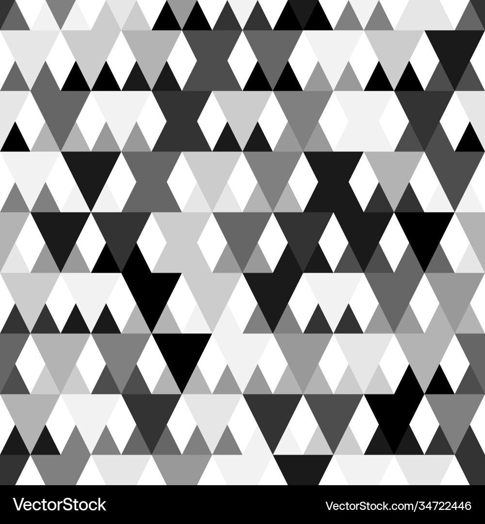Geometric Triangular Mosaic Pattern vector image