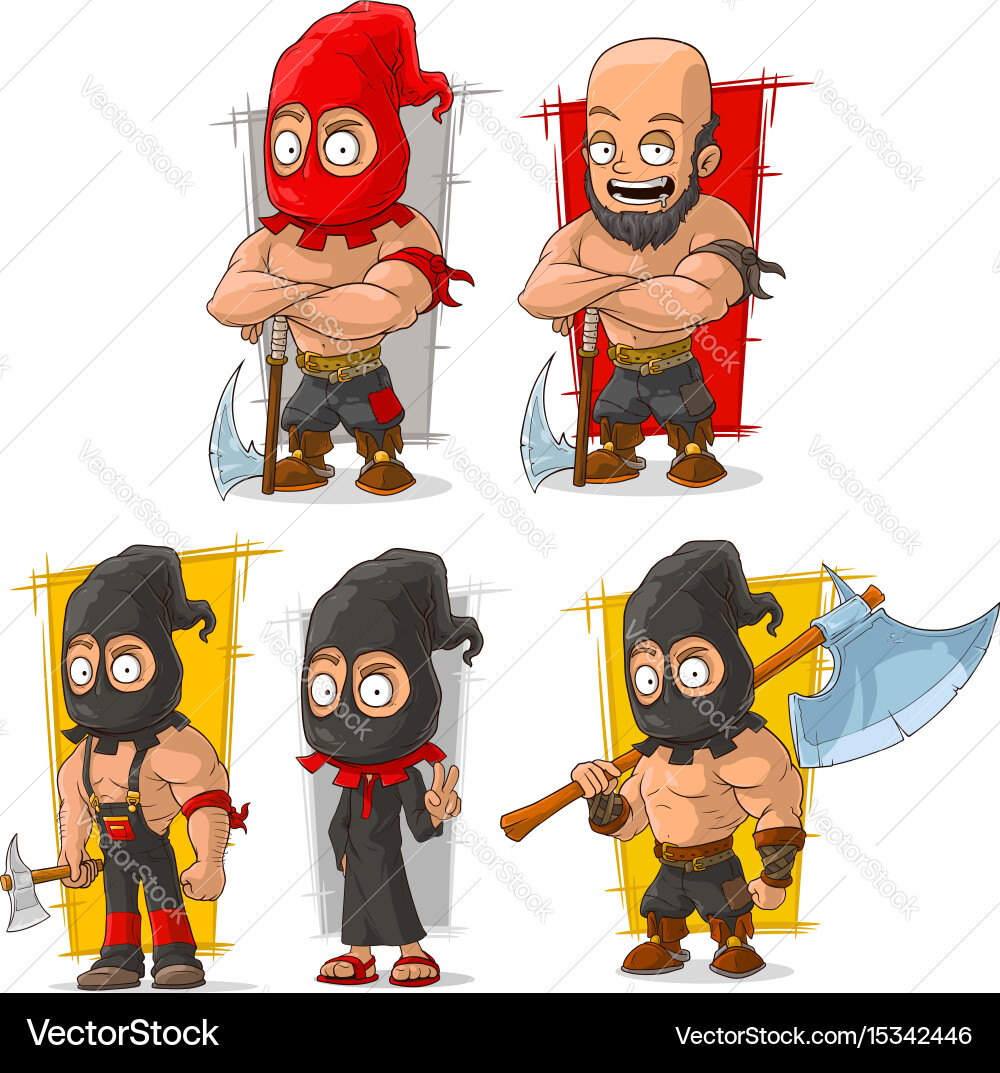 Medieval Executioner with Axe Vector Image