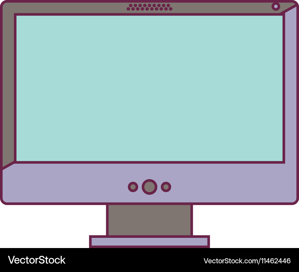 Monitor computer device Vector Image