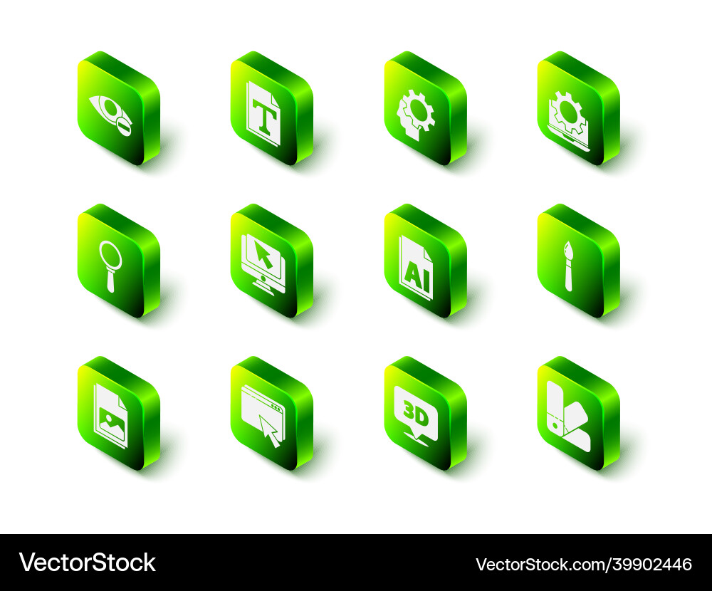 Set text file document human head with gear Set text file document human head with gear vector image