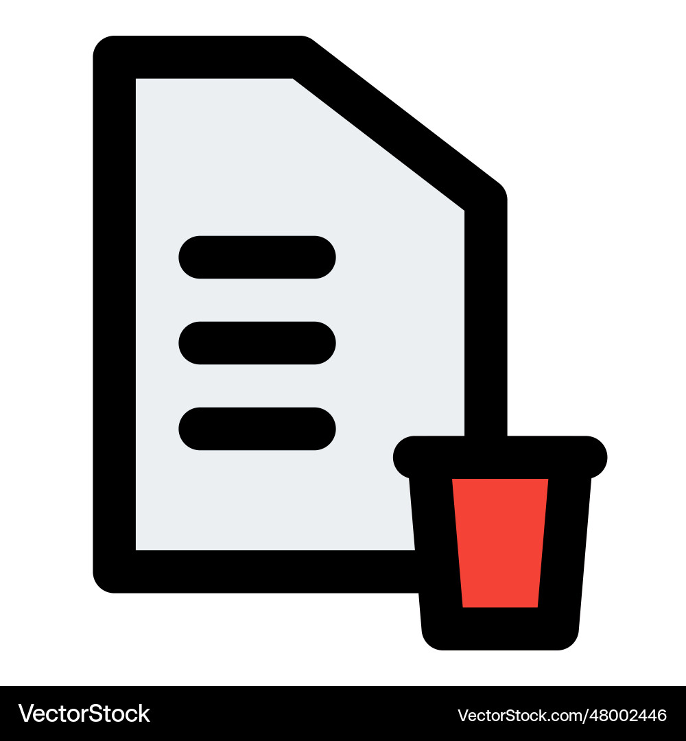Storage extended by deleting extra files Vector Image