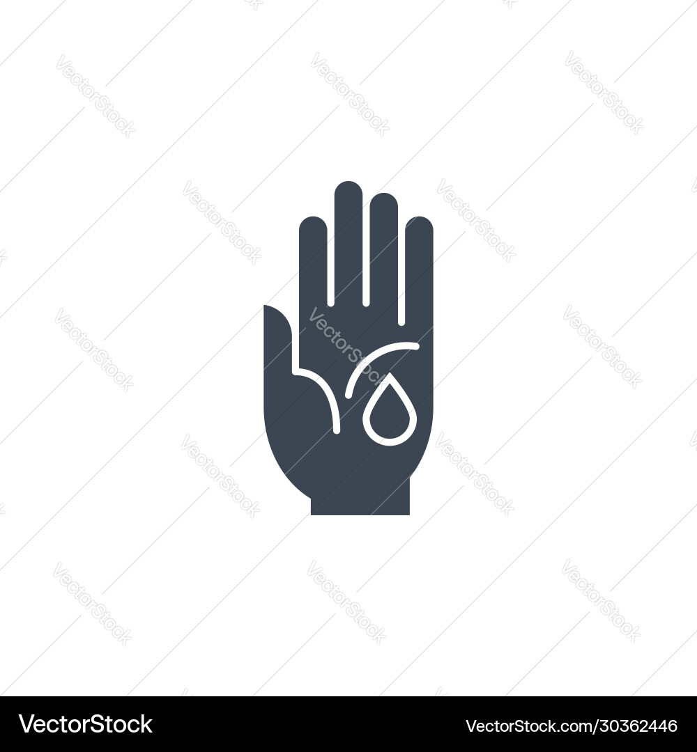 Wound related glyph icon Wound related glyph icon vector image