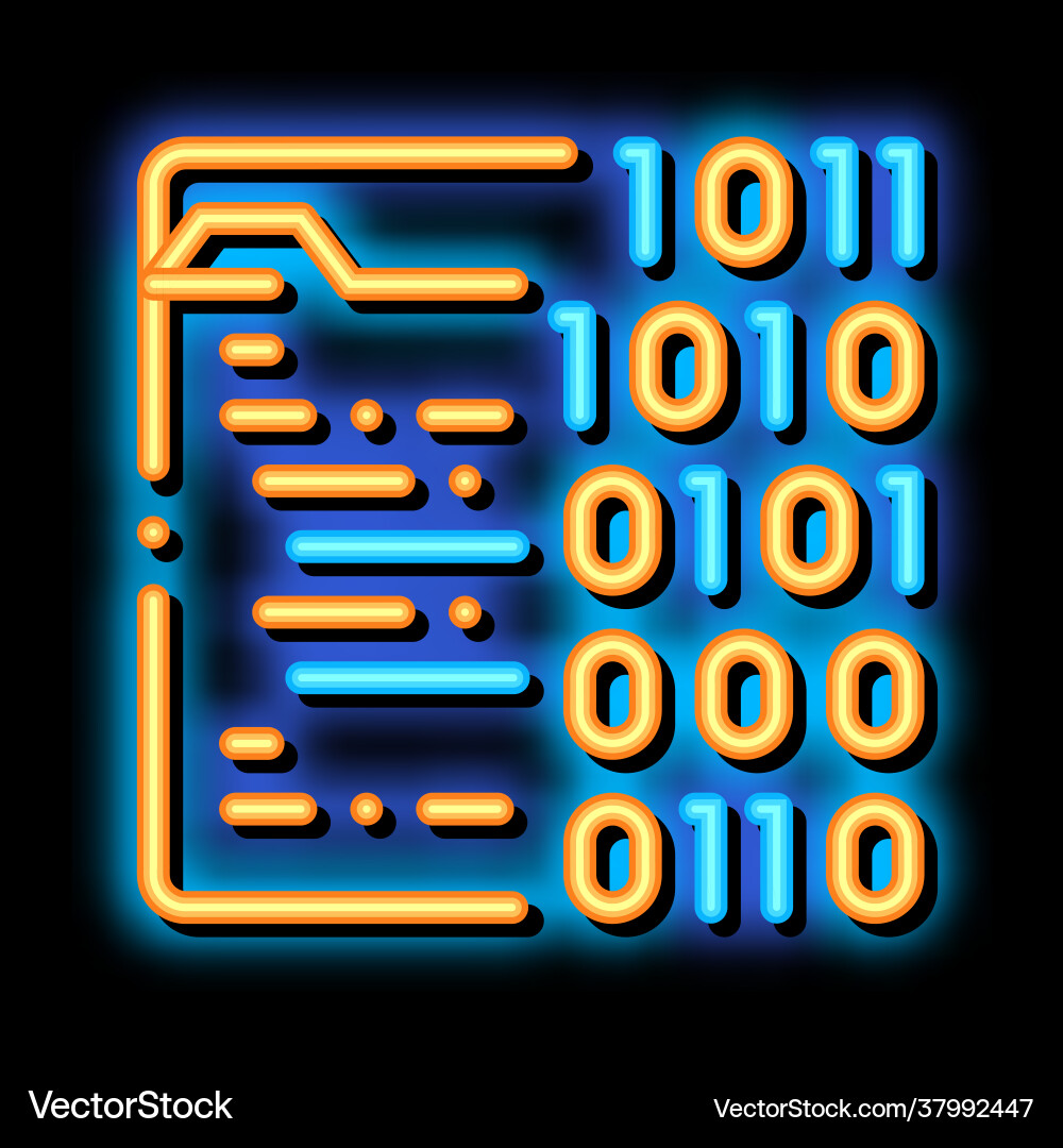 Neon code Vector Images & Graphics for Commercial Use | VectorStock