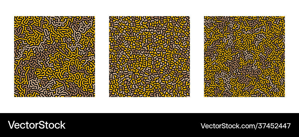 Collection turing abstract seamless pattern Collection turing abstract seamless pattern vector image