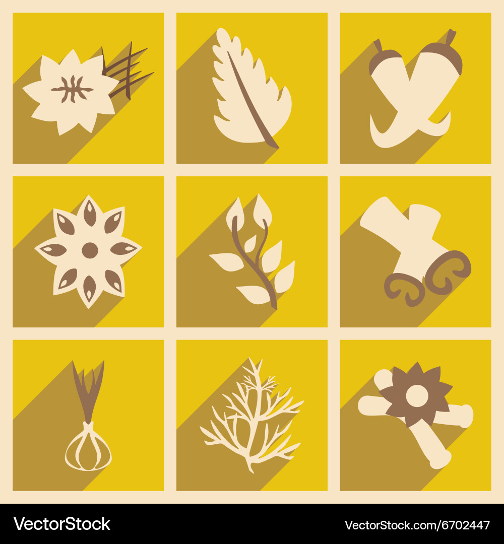 Flat with shadow concept and mobile application Vector Image