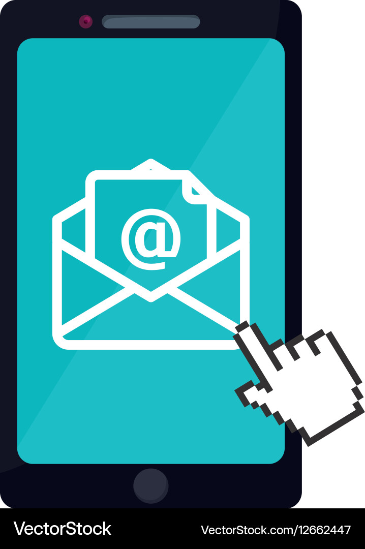 Message envelope mail related icons image vector image