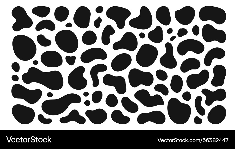 Organic shape round form set liquid blob Vector Image