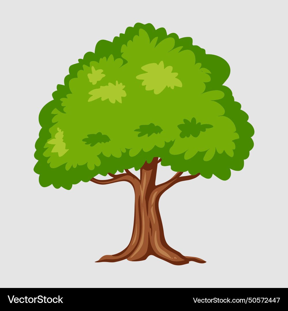Tree on transparent background Vector Image