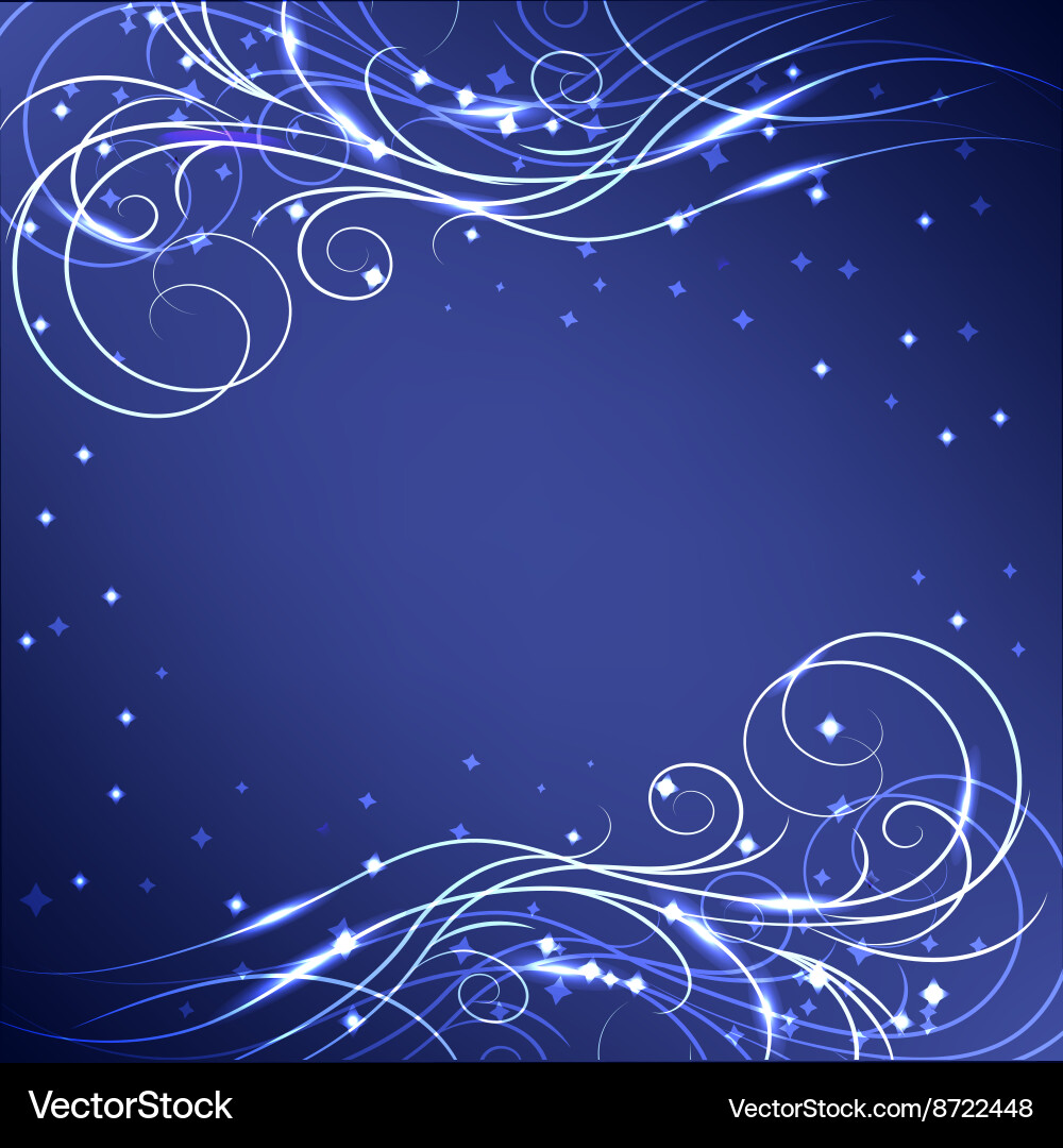 Beautiful shiny pattern on dark background vector image