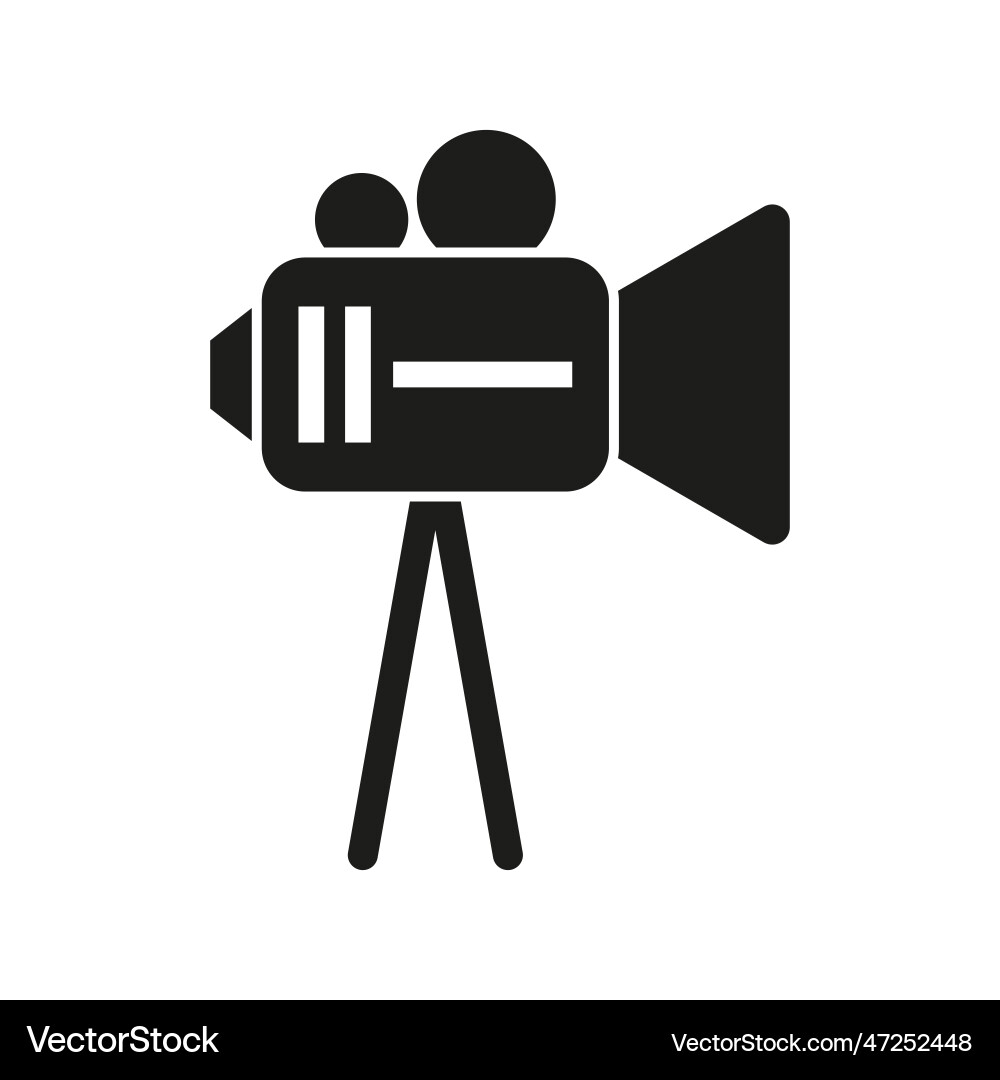 Camera movie icon for web background design Vector Image