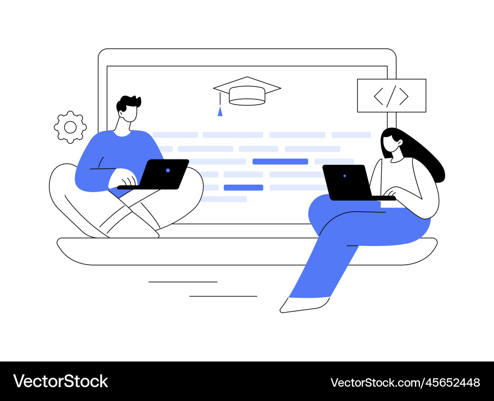 Coding Workshop Abstract Vector Image