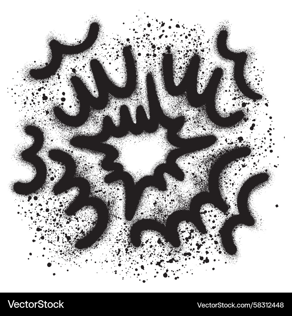 Exploding Burst Graffiti Vector Image