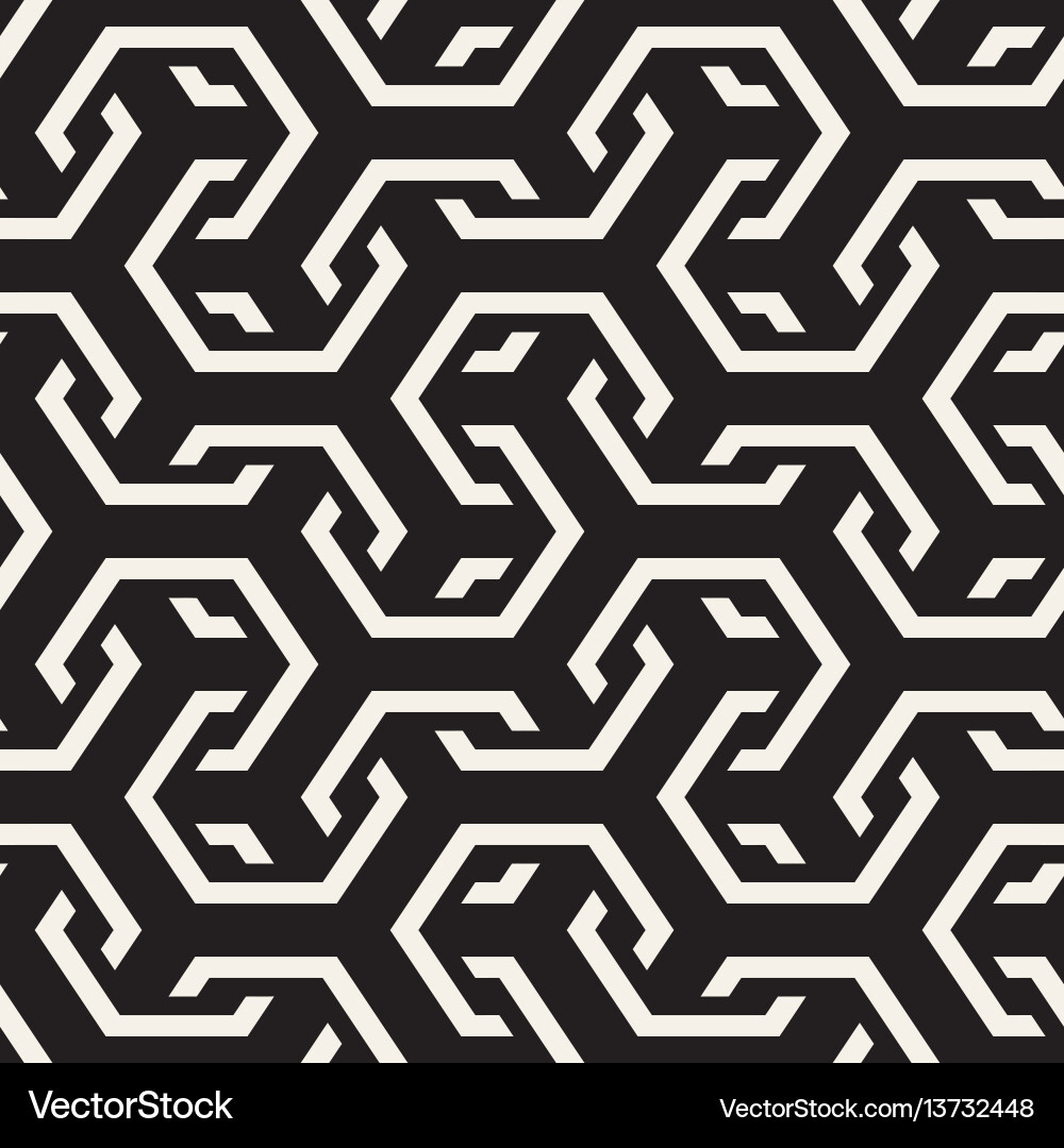 Interlaced Hexagonal Pattern Vector Image