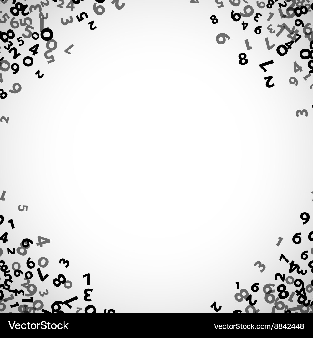 Mathematical Number Background Vector Image