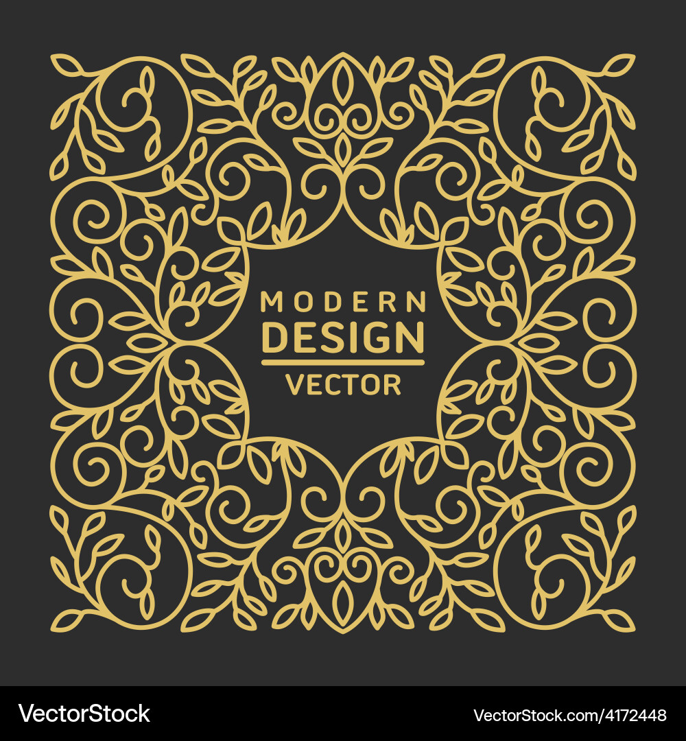 Monogram design element Vector Image