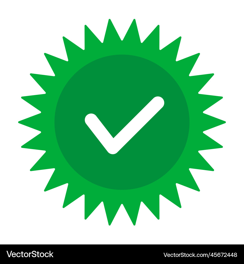 Pop icon with emphasized check mark vector image