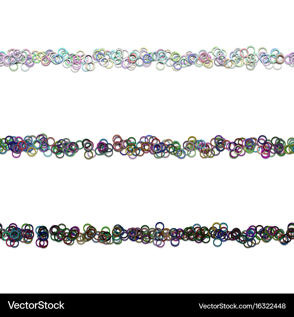Random circle pattern page divider line design vector image