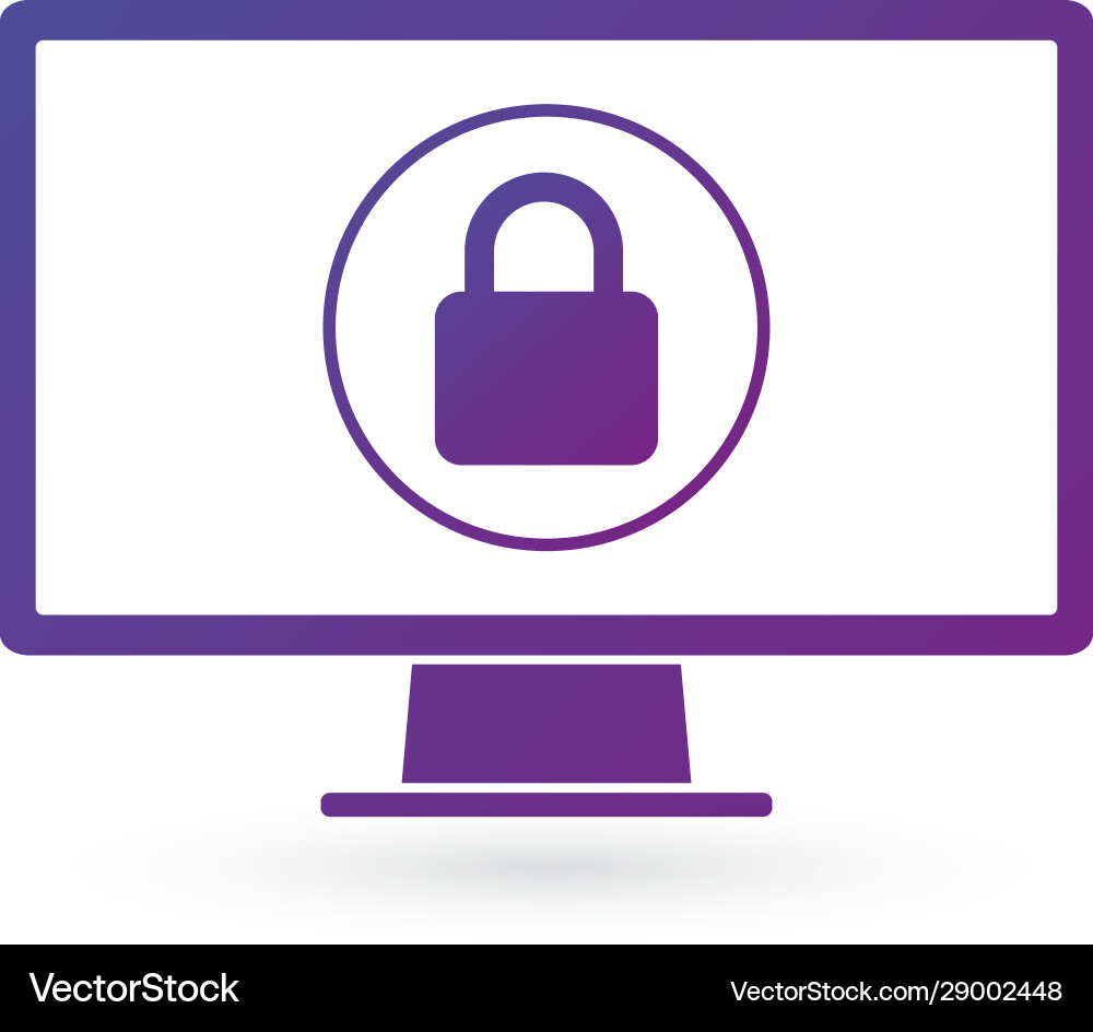 Sicherheits-Computer-Verriegelung im Kreis-Symbol Passwort Sicherheits-Computer-Verriegelung im Kreis-Symbol Passwort vektorbild