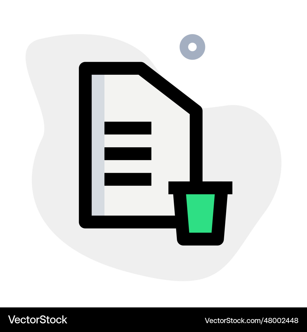 Storage extended by deleting extra files vector image