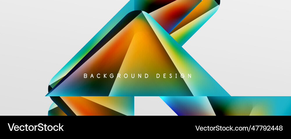 Triangle fluid color gradient abstract background Triangle fluid color gradient abstract background Vector Image