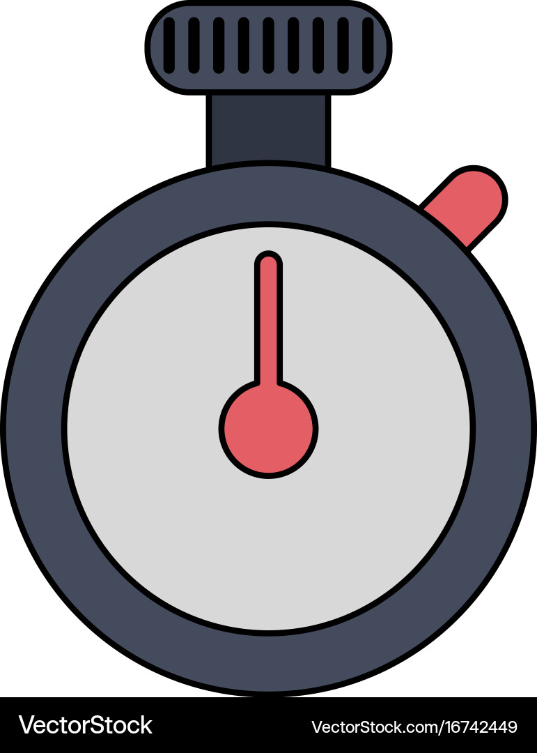 Analog chronometer icon image vector image