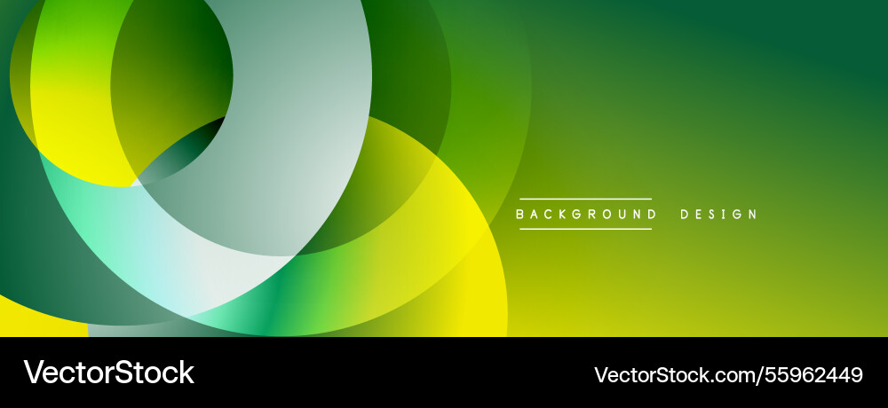 Background design with overlapping circular Vector Image