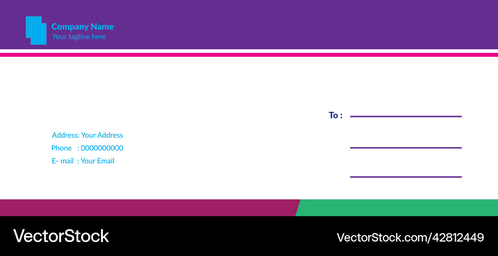 Dl envelope design vector image