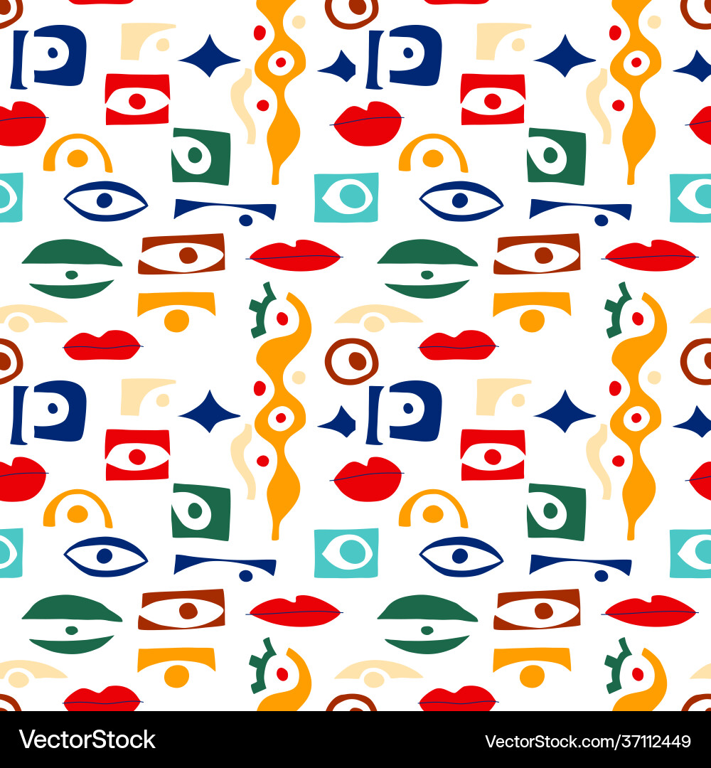 Eye abstract pattern with geometric shapes Eye abstract pattern with geometric shapes Vector Image