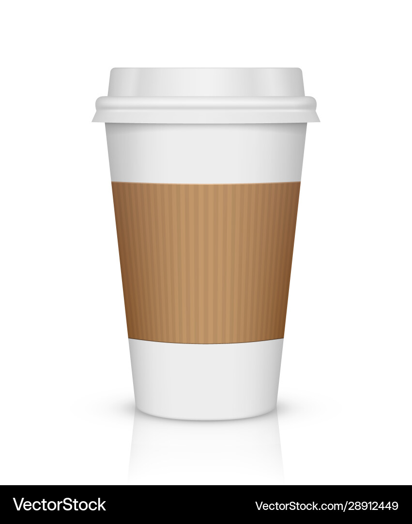 Isolated Paper Coffee Cup – Royalty-Free Vector | VectorStock